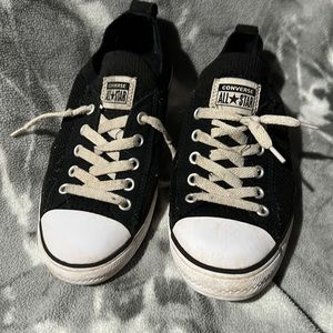 Black/White Converse Slipons